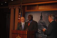 Congressman Clyburn Speaks at a Press Conference after the House approved the Fair Sentencing Act