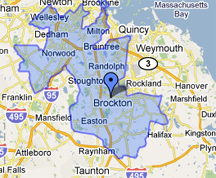 Map of the 9th District of Massachusetts