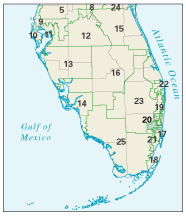 Florida 20th District Map