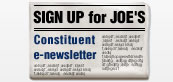 Sign Up for Joes's Constituent e-Newsletter