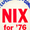 Robert Nix Campaign Button, 1976