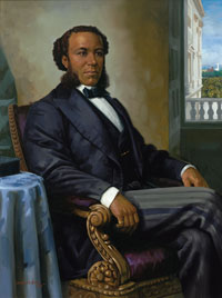 <a href="/member-profiles/profile.html?intID=11">Joseph Rainey</a> of South Carolina, the first black Representative in Congress, earned the distinction of also being the first black man to preside over a session of the House, in April 1874.