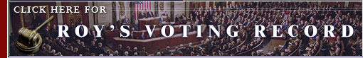 109th Congress Roys Voting Record