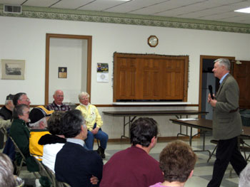 In early January 2010, Rep. Petri hosted a series of Town Meetings at 12 cities in towns around the 6th Congressional District.  This meeting was in Friendship.