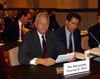 In testimony before the U.S. International Trade Commission (ITC) October 2, 2008, Rep. Tom Petri supported Appleton Papers' petitions for relief from unfair competition from China and Germany.
