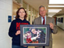 In the photo, Rep. Petri with Jordin Baas, the 2nd place winner of of the Congressman's annual 6th Congressional District art contest.