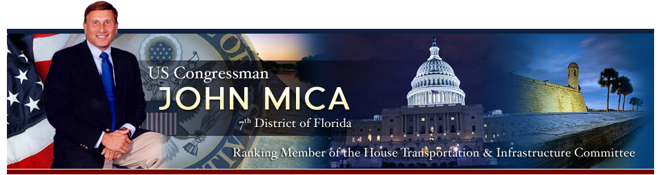 US Congressman John Mica, 7th District of Florida