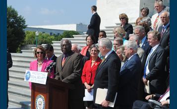 Congressman Clyburn speaks at 75th Anniversary of Social Security Press Conference
