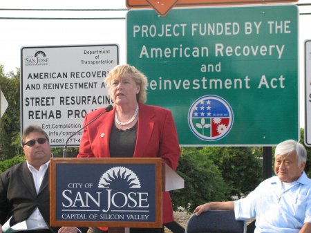 Zoe Speaks at San Jose Groundbreaking for Recovery Act Funds