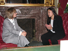 Senator Boxer and Orange Country Supervisor Janet Nguyen by Senator Boxer
