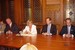Budapest, Hungary – Congressman Lincoln Diaz-Balart and colleagues Congressmen Albio Sires and Mario Diaz-Balart with Dr. Ibolya Dávid, Chairwoman of the Forum of Hungarian Democrats Party, in the Parliament building in Budapest. 