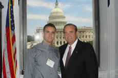 Vlad Noland meets with Congressman Costello.