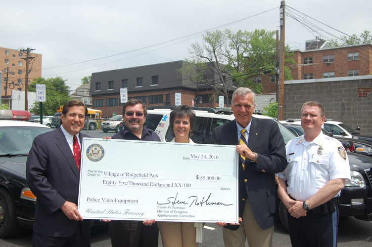 Congressman Rothman Secures $85,000 in Federal Funds to Upgrade Ridgefield Park Police Department Equipment