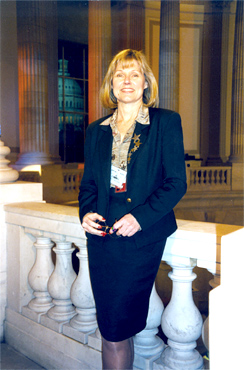Tina Tate in Cannon House Office Building Rotunda, 1995