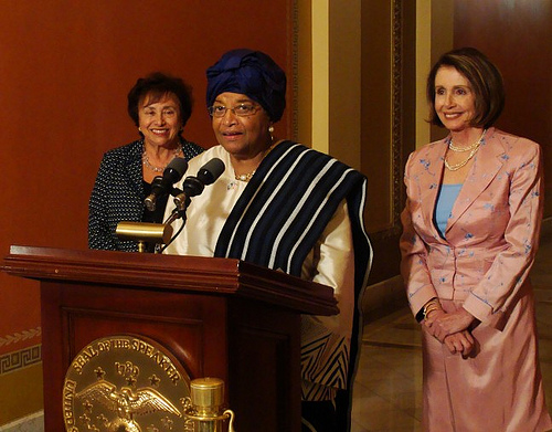 Nancy Pelosi, Nita Lowey, President Sirleaf