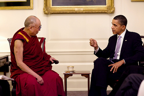 His Holiness the Dalai Lama and President Obama