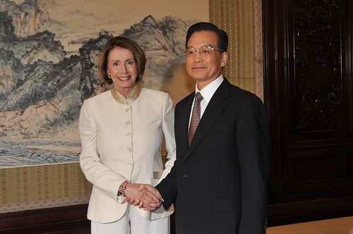 Speaker Pelosi and President Hu Jintao