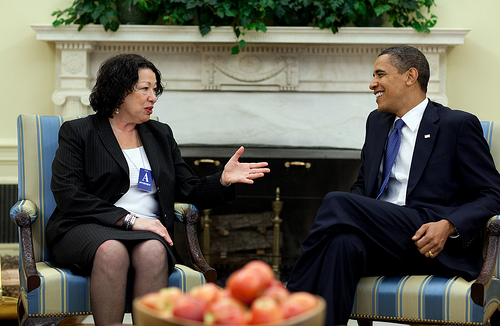 Sonia Sotomayor and President Obama