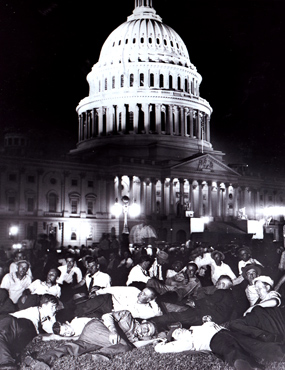 World War I Bonus March at Capitol, 1932
