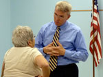 Rep. Platts discuss chats with residents at a town hall meeting