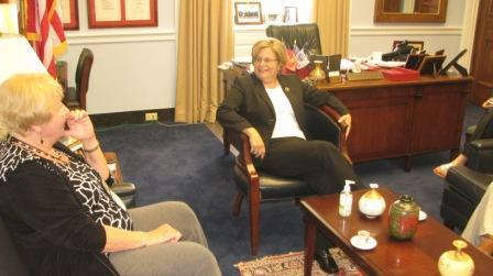 Congresswoman Ileana Ros-Lehtinen meets with members of the Florida Mosquito Control Association.