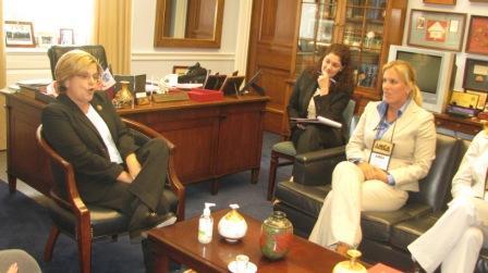 Congresswoman Ileana Ros-Lehtinen meets with members of the Florida Mosquito Control Association.
