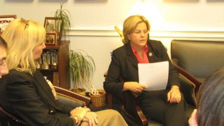 Members of the group BioFlorida meet with Congresswoman Ileana Ros-Lehtinen