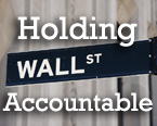 Picture that says holding Wall Street accountable