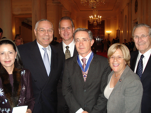 With Colombian President Uribe