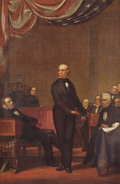 Henry Clay in the U.S. Senate Oil on canvas by Phineas Staunton, 1866(U.S. Senate Collection)