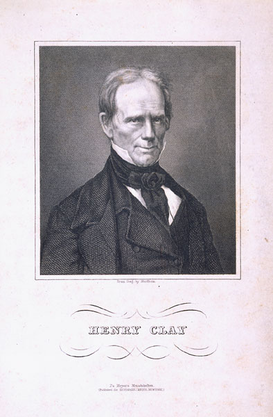 Henry ClayEngraving after daguerreotype by Nordheim, ca. 1850(U.S. Senate Collection)