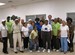 Congressman Lincoln Diaz-Balart is joined by Thelma Jones, director of the Senior Program at Country Village Park, and participants and staff.