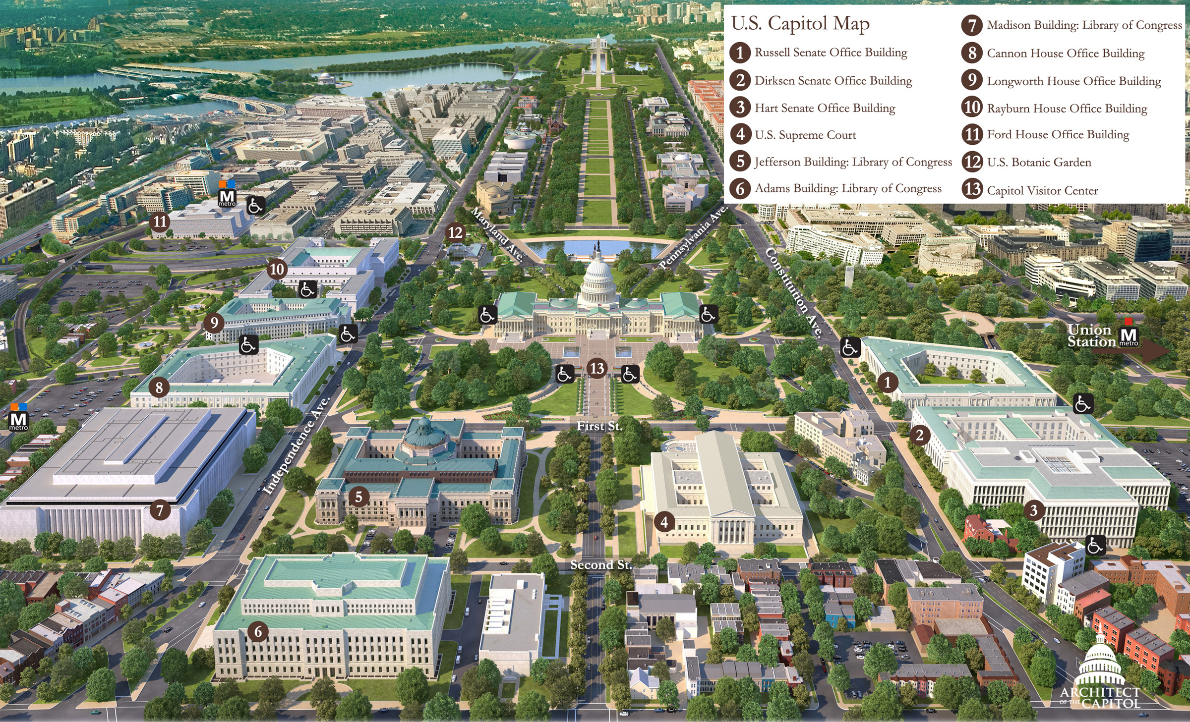 U.S. Capitol Map