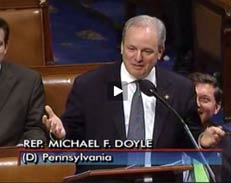 Still-capture Image of Congressman Doyle Recorded on Video