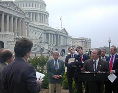 Image of Congressman Doyle infront of the U.S Capitol.