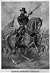General Benjamin Harrison on horseback