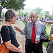 Congressman Conyers Interacts with Healthcare Reform Activists at an Event on the National Mall