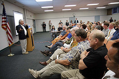 Rep. Honda answers a question regarding the economy - August 2010 Campbell Town Hall by congressman_honda
