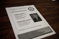 Town Hall Flyer - August 2010 Campbell Town Hall by congressman_honda