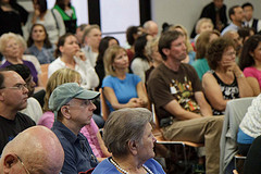 Constituents listen in to a question being asked - August 2010 Campbell Town Hall by congressman_honda