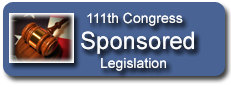 111th Congress Sponsored Legislation