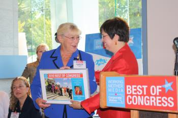 McCarthy Receives 2010 Best in Congress Award from Corporate Voices and Working Mothers Media