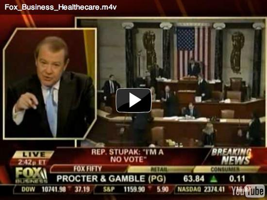 Fox Business Healthcare Debate - Rep Cliff Stearns discusses his veiws on the Obama Healthcare Bill