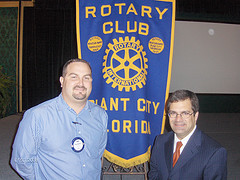 Congressman Bilirakis speaks with members of Plant City's Rotary Club