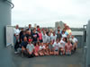 While touring the Battleship NJ, Congressman Rob Andrews met with a local school group to discuss the history of the ship.