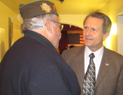 Rep. Herger with Veteran