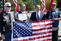 Rep. Herger and Patriot Guard Riders