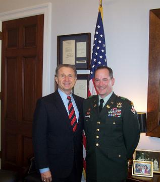 Rep Herger with Colonel Chapman