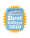 US News America's Best Colleges 2010 Medallion