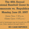Congressional Baseball Ticket, 2007